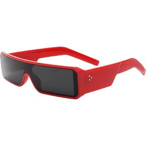 TYA Oversized Wrap Around Sunglasses for Women Men, Futuristic Rave Curved Lens Shades, Fashion Trendy Shield Sun Glasses