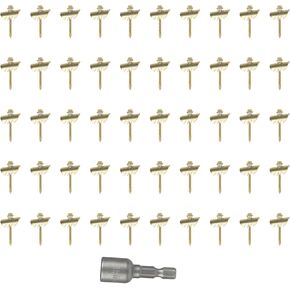 Fence Nails, Fasteners Stainless Steel Nails Long Teeth Firmly Bite Wood Prevent Fixed Objects Sliding Galvanized Resistant Stability Reliability Rubber Washer CRV Hex Socket