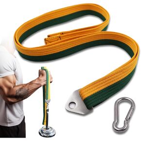 Arm Wrestling Pronation Belt Strap- 79" Durable Non-Slip Strap with Stainless Steel Triangle Buckle for Pronation and Back Pressure Forearm Strength Training