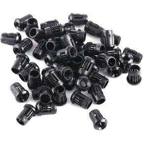 50Pcs LED Lamp Socket Diode Holder Shell Clip Bezel Mount, Plastic LED Holders Panel Display (3mm)