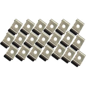 LED Strip Light Clips, 20pcs Clips Holder Bracketr for Lamp Socket for Holding Neon LED Strips on The Wall or Ceiling Floor. (20mm)