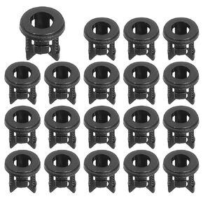 PATIKIL 3mm Emitting Diode Holder, 50 Pcs Plastic LED Holder Clip Mounting Bracket Socket Cap Long and Short Clip Design for Lamp Bulb Bezel Mount Panel LED Display, Black