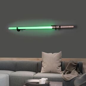 Light Saber Wall Mount Holder-Lightsaber Wall Mount-Black-Light Saber Mount for Wall-Lightsaber Stand-Lightsaber Holder Wall Mount-Lightsaber Placement Display-(Swords Not Included)