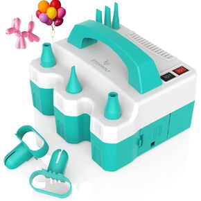 ETENWOLF P600 Electric Balloon Pump for All Balloons with 3 Nozzles 110V 600W Balloon Blower for Party Metalic Latex 260q Foil Balloons, Balloon Inflator for Valentines Day Decorations