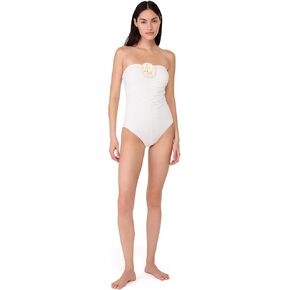 kate spade new york Women's Rosette Bandeau One Piece
