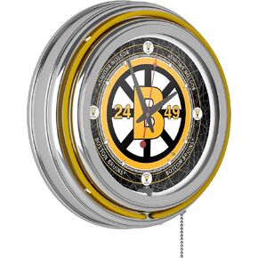 Vintage Boston Bruins® Neon Clock - 14 inch Diameter
