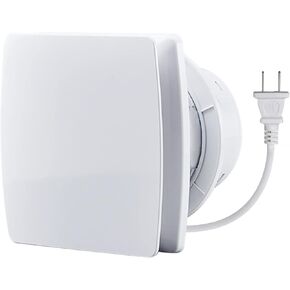 Exhaust Fan 4" Home Ventilation Fan Window and Wall Mount Vent Fan for Kitchen Bathroom Workshop Garage (110v/12W/White)