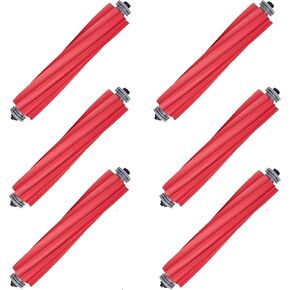 LOVECO 6 Pack Rubber Main Brush Replacement Compatible for Roborock S7 Max Ultra, S7, S7+, S7 MaxV, S7 MaxV Plus, S7 MaxV Ultra, Q7, Q7+, Q7 Max, Q7 Max Plus, Q Revo Robotic Vacuum