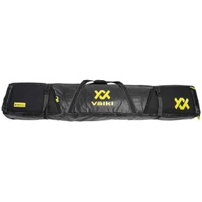 VOLKL Durable Reliable Protective Double Plus Two Pairs Ski Bag with Padded Protection, Tapeline Lining & 2 Exterior Pockets