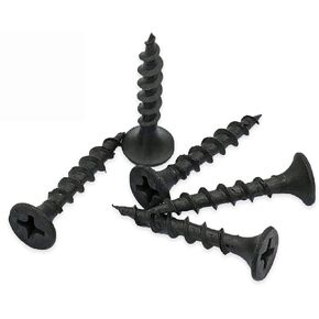 Drywall Screws #6 x 1 in (3.5 x 25) Coarse Thread 200 Qty Bugle-Head Screws Sharp Point Phosphate Coated Drywall Screws