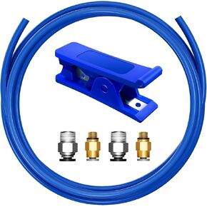Bowden Tube Kit, PTFE Tube for 1.75mm Filament with PC4-M10 & PC4-M6 Tubing Connectors, Cutter Included – 3D Printer Accessories for Creality Ender 3/3 Pro/3 V2/3 Neo/5/5 Pro/CR 10 & More in Saudi Arabia