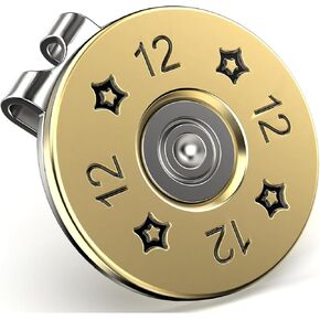 Elevate Your Golf Style with K9King's 12 Gauge Shotgun Shell Golf Ball Marker and Hat Clip Set - Stand Out on Green with Precision Golf Markers, Divot Tool, Hat Clip – Perfect for Accuracy and Style