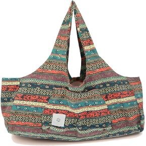 Boho-Style Extra Large Multi-Functional Yoga Mat Tote Bag, Durable and Versatile Carry-All for Yoga Essentials