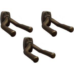 Zenison Set of 3 Guitar Wall Mount Hooks Hangers Display Adjustable Acoustics Electrics Bass