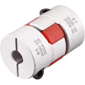 uxcell 6mm to 7mm Bore L31xD20 Flexible Coupling Jaw Coupler Shaft Joint for Servo Motor