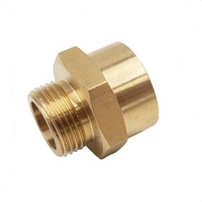 Metric to NPT Brass Bushing Adapter (M20x1.5 Male to 1/2" NPT Female, 1)