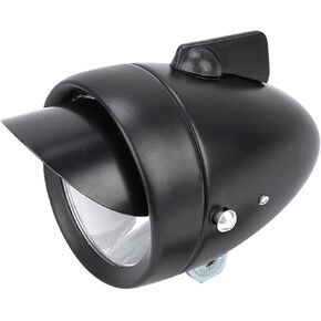 Led Super Light, Front Headlight Vintage Stereo Retro Avant Velo Retro with Visor