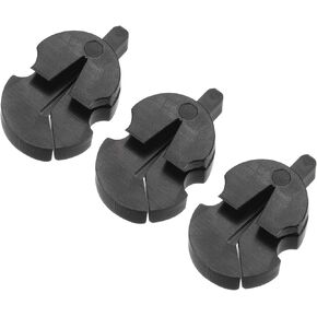 MECCANIXITY 3 Pack Violin Mute Violin Practice Mute Violin Silence Rubber Violin Mute Practice Mute Set, Tourte-Style Black for All Violins