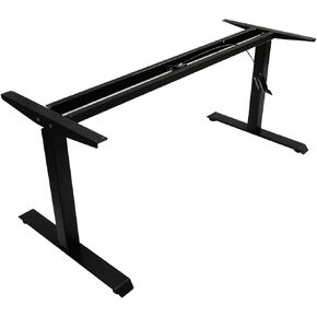 Alera Pneumatic Height-Adjustable Table Base, 26-1/4" to 39-3/8", Black