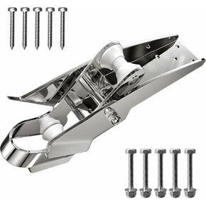 Bow Anchor Roller 316 Stainless Steel Marine Grade Hinged Self-Launching Bow Roller for Delta Anchors