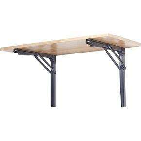 Ultrawall 48" Wall Mounted Folding Workbench, Heavy Duty Foldable Work Table, Collapsible Desk for Workshop, Garage, Office, Home, Holds Up to 550 lb