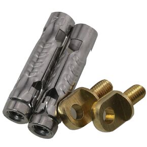 2 Sets of Lug Foot Nuts M8x30 Silver with Stainless Steel Expander Bolts for Plant Light Screws Foot Nuts Used in Rigging Anchoring Pulling Pushing and Lifting Objects