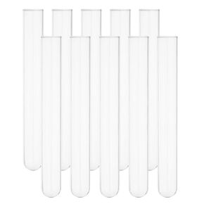 PATIKIL 70ml Test Tubes, 12pcs 7.87x0.98in Glass Clear Round Bottom Test Tube Containers for Bead Candy Bath Salt Storage Scientific Experiment Plant Propagation