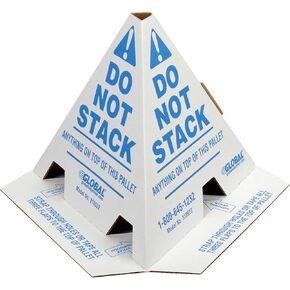 Global Industrial Do Not Stack Pallet Cones, 8" x 8" x 10", 50/Pk