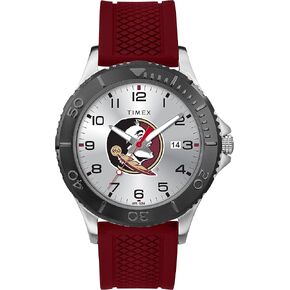 Timex Tribute Men's Collegiate Gamer 42mm Watch – Florida State Seminoles with Crimson Silicone Strap
