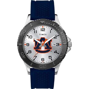 Timex Tribute Men's Collegiate Gamer 42mm Watch – Auburn Tigers with Navy Silicone Strap
