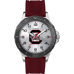 Timex Tribute Men's Collegiate Gamer 42mm Watch – South Carolina Gamecocks with Crimson Silicone Strap