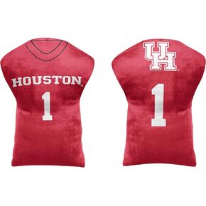 NORTHWEST NCAA Jersey Cloud Pillow - Poly Cotton Blend - Premium Soft Material - Elevate Fandom with Basketball Fan Flair (Houston Cougars - Red)