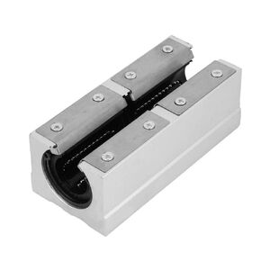 Linear Bearing Block, SBR25LUU 25mm Aluminum Open Linear Motion Ball Bearing Slide Bushing Block Rail Shaft Support with Open Bearing Spherical Plain Bearing