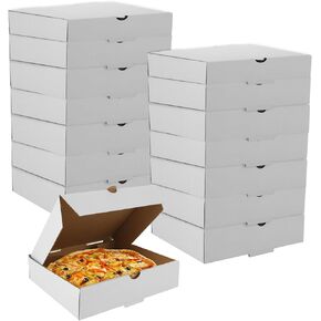 QTLCOHD 80 Pack Mini Pizza Boxes, 3.5 x 3.5 Inch Small White Cardboard Pizza Boxes for Personal Pizza, Cake, Cookies, Crafts