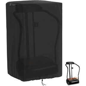 Cover for Lifepro Vibration Plate,Dust-proof Vibration Plate Exercise Machine Cover,Adjustable Drawstrings, UV and Water-Resistant, Lightweight, Black,29"L x 27"W x 48"H