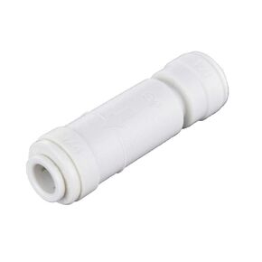 John Guest 1/4SCV Acetal Copolymer Tube Fitting, Imperial Single Check Valve, 1/4 Tube OD, 10-Pack