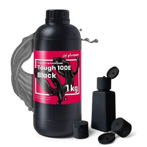 phrozen Tough 100E Engineering Series Resin for 3D Printer, 405nm UV-Curing Resin High Precision Toughness Flexible Elasticity Impact Resistant - Black (1KG)