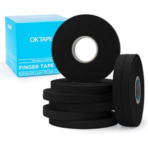 OK TAPE 8 Rolls Athletic Tape, 0.3 Inch Finger Tape for BJJ, Boxing, Climbing, Football, Pro Jiu Jitsu Sports Tape | Add Grip & Protect Fingers and Toes (0.3" x 45 Ft, White)