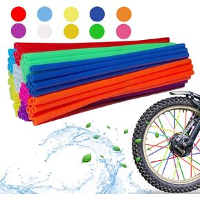 84PCS Dirt Bike Spokes Skins - Dirt Bike Wheel Cover, Dirt Bike Spoke Covers,Bicycle Spoke Covers,Spoke Protector for 8-21 Inch Rims for Motorcycle,Wheelchair,Bicycle Decoration