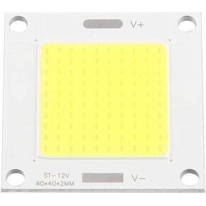 Yosoo Cob LED Panel, 12-14v 50w LED Integrated Chip Light Panel Bulb Flood Lamp for DIY Projector Floodlight LED Panel Light(White)