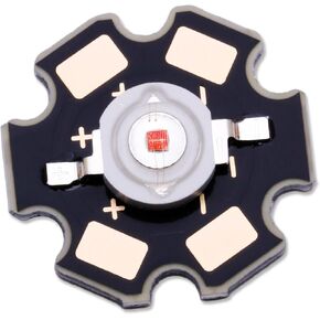 3W White LED Chip,5PCS High Power SMD COB Light Emitting Diode with Aluminum Plate 20mm Star PCB Base Heat Sink Repair Lamps Bulbs Floodlight DIY Lighting (700mA,3.2-3.6V,140deg,6000-7000K) in Kuwait