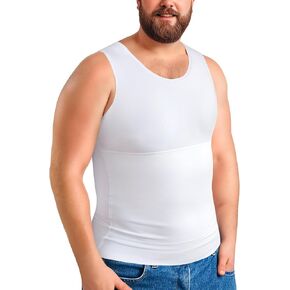 TAILONG Mens Compression Shirt Body Shaper Slimming Undershirt Vest Compression Tank Top Ekko Beaters