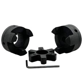 1/2" to 1" L090 Flexible 3-Piece L-Jaw Coupling Coupler Set & Rubber Spider for Log Wood Splitter,Multi-Flex Couplings L090-1/2-1