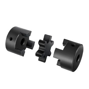 XIKE 7/8" to 7/8" L075 Flexible 3-Piece L-Jaw Coupling Set & Rubber Spider for Log Wood Splitter Hybrid Equipment Kit