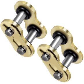 2 Pack #520 Roller Chain Connecting Link, Carbon Steel Motorcycle Chain, O-Ring Link Connectors for Motorcycle