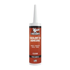 Liquid Rubber Caulk - Hybrid Silicone Adhesive and Protective Sealant, Clear, 4 Pack
