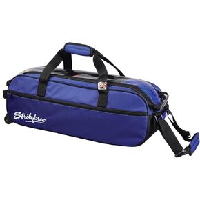 KR Strikeforce Eliminator Royal Triple Roller Tote Bowling Bag - Great for Airline Travel Bowling Bag (Royal)