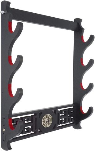 Wall Mount Sword Holder Wakizashi Samurai Sword Katana Holder Hanger Display Rack Wall Mounted,4 Tier in Saudi Arabia