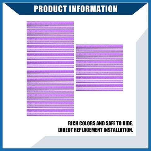 36 Pcs Purple Bicycle Reflector Reflective Version Durable ABS Night Visibility Cycling for Bike, Mountain Bike, Wheels, Wheelchair Item Replacement in Saudi Arabia