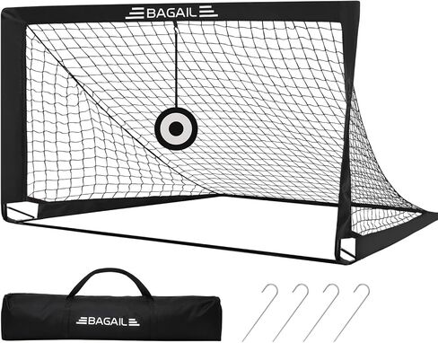 هدف كرة القدم من باجيل، شبكة كرة قدم للأطفال مع هدف، هدف كرة قدم منبثق للفناء الخلفي، معدات تدريب كرة القدم المحمولة مع حقيبة حمل، لعبة كرة قدم ممتعة للأطفال الصغار والأطفال والمراهقين in Kuwait